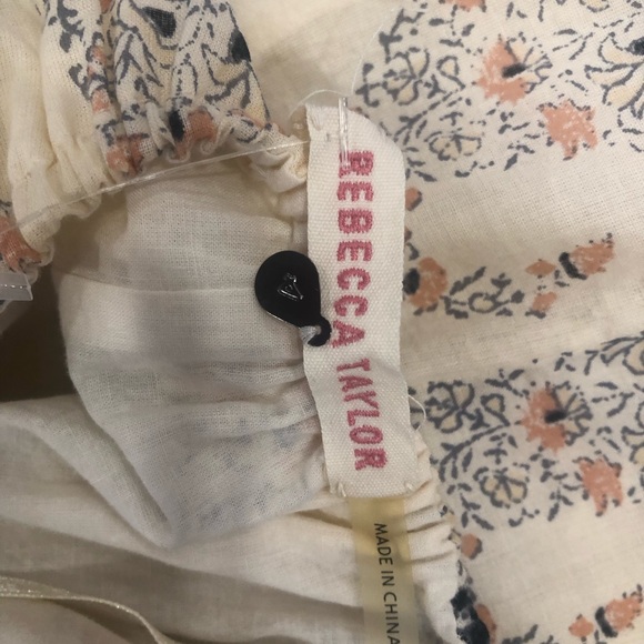 Rebecca Taylor boho Cotton Ivory Paisley maxi XS, small-medium beautiful! - Picture 5 of 6